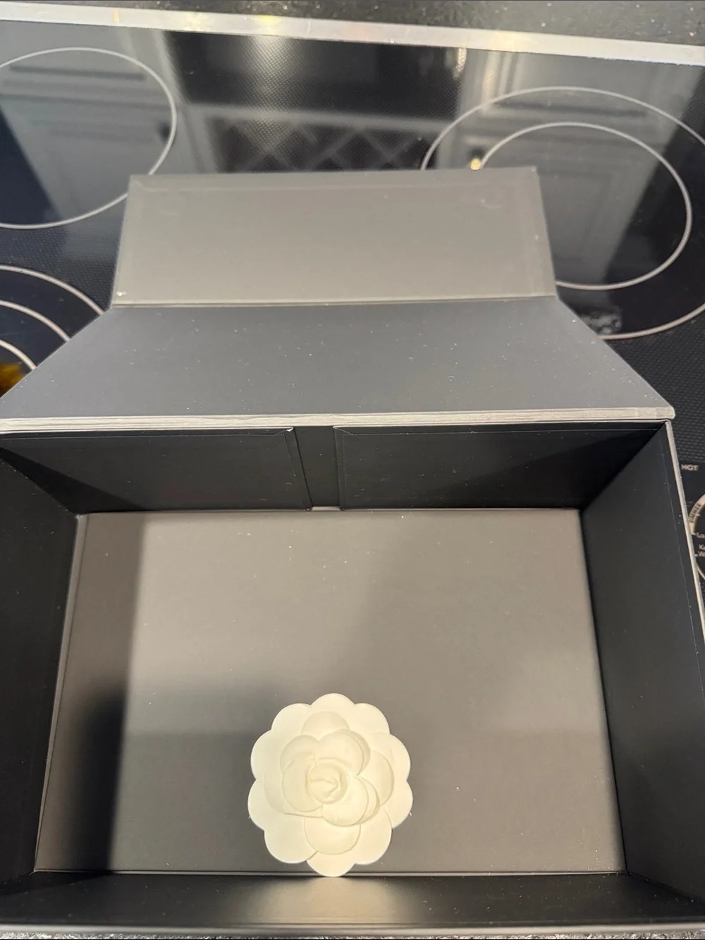 CHANEL Black and White Logo Gift Box